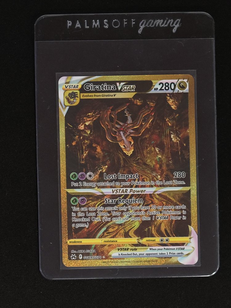 2023 Pokémon Giratina VSTAR GG69/GG70 Crown Zenith: Galarian Gallery Secret Rare — front