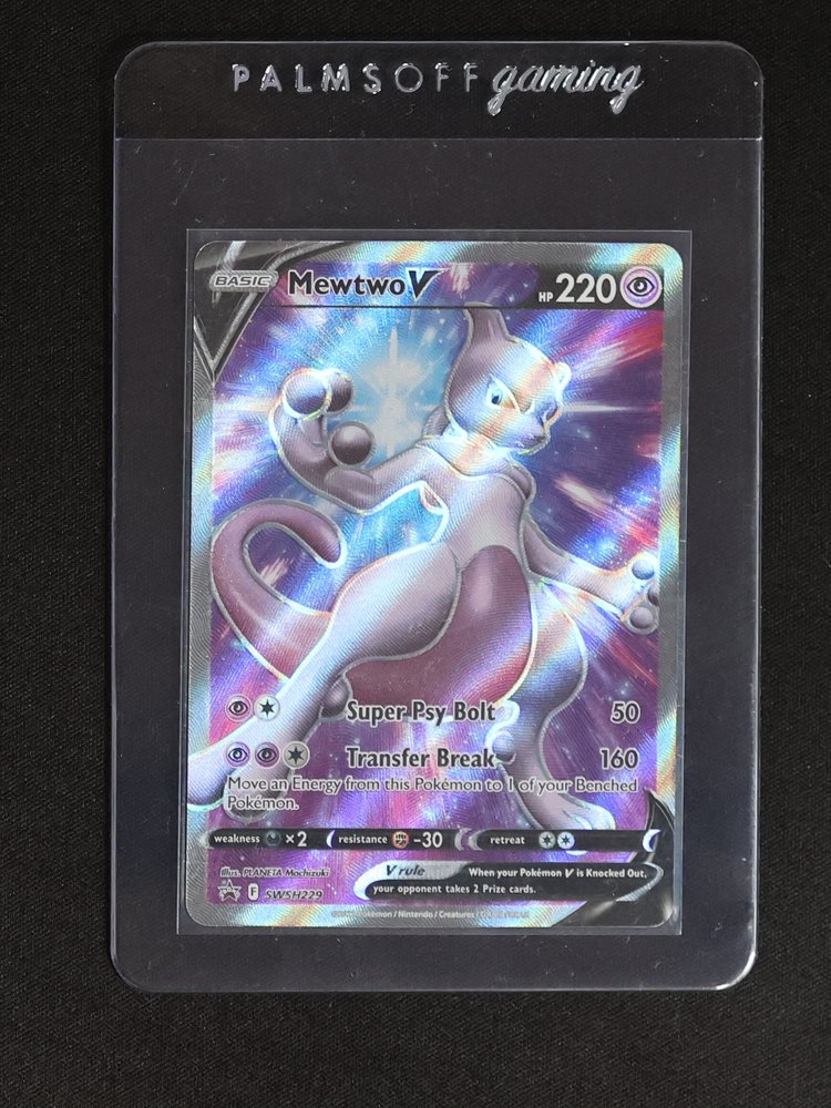 Pokémon TCG Sword & Shield Promo #SWSH229 Mewtwo V — front