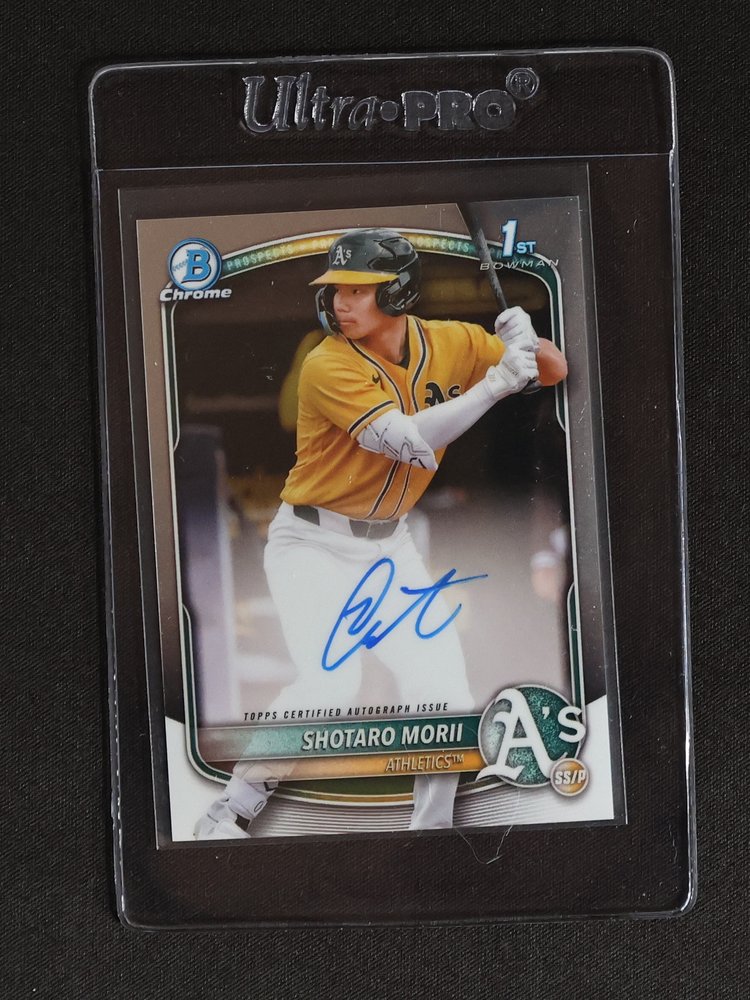 2025 Bowman Chrome #CPA-SM Shotaro Morii 1st Bowman Autograph — front