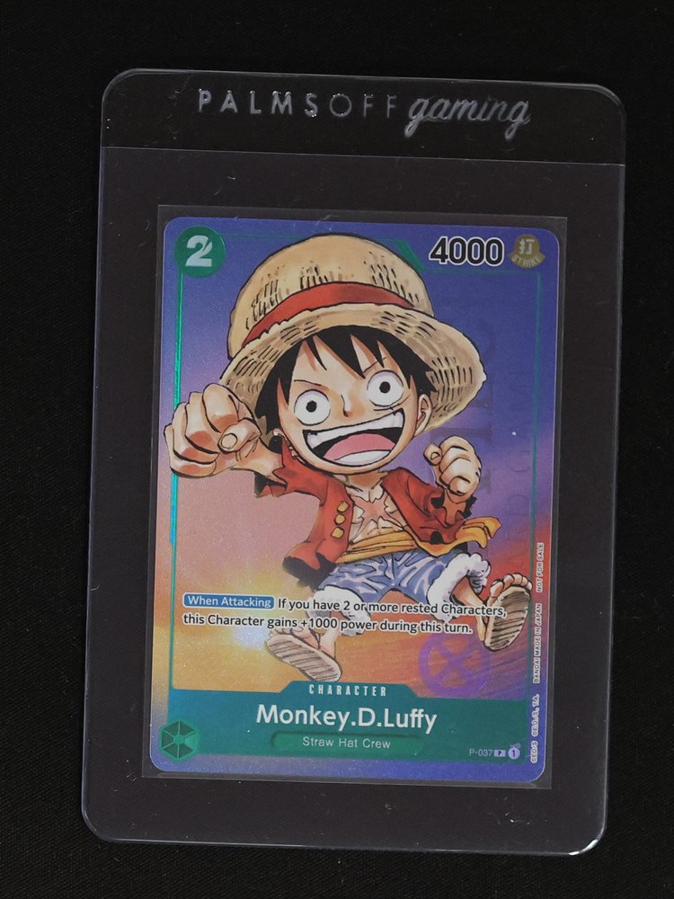 2023 One Piece Card Game P-037 Monkey D. Luffy 1st Anniversary Tournament Promo — front
