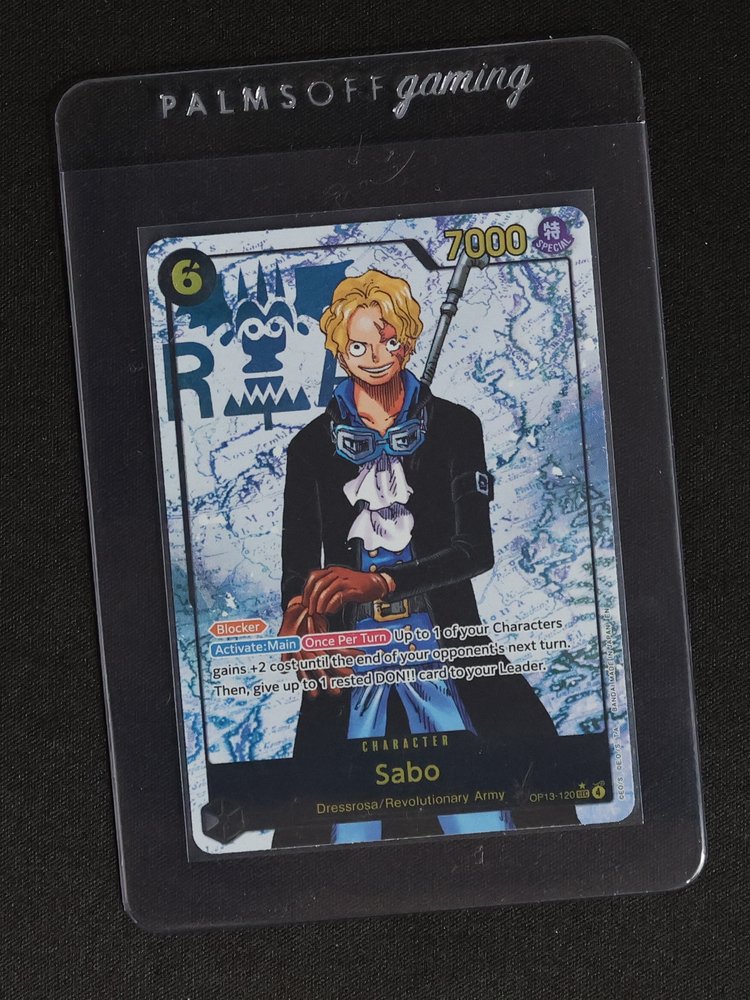 One Piece OP13-120 Sabo Carrying On His Will — front