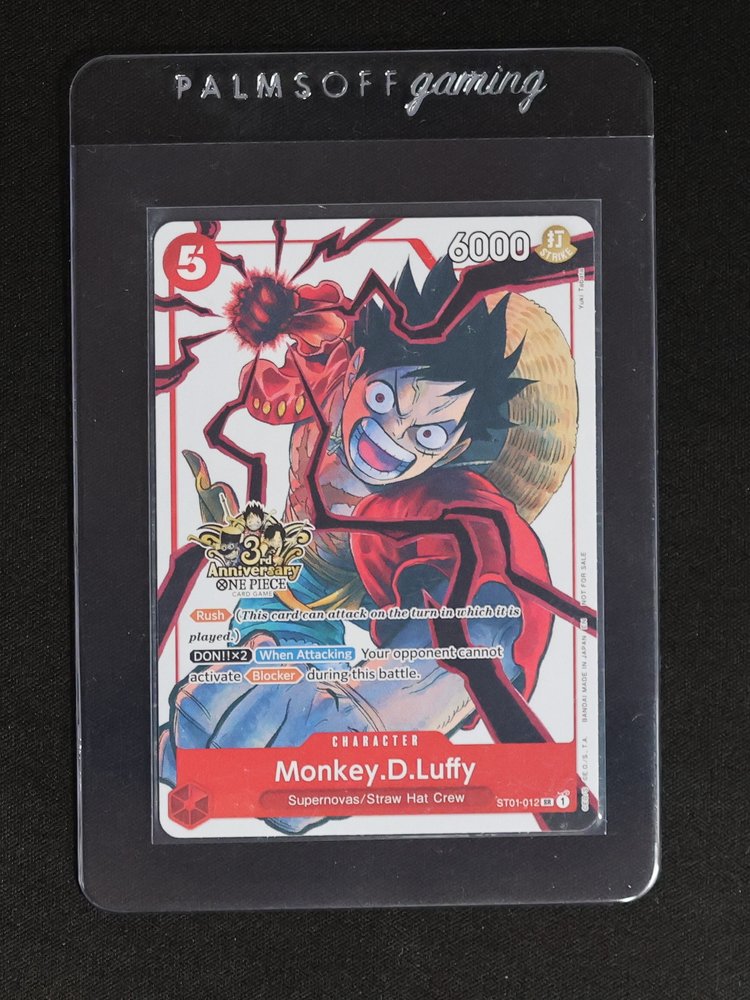 2025 One Piece 3rd Anniversary #ST01-012 Monkey D. Luffy — front