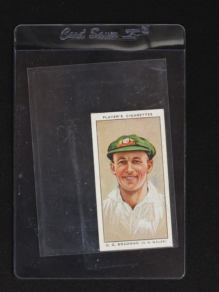 1934 John Player & Sons Cricketers #36 D. G. Bradman — front