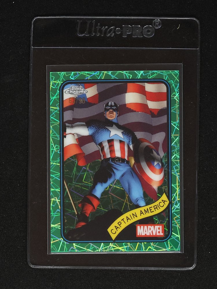 2025 Topps Chrome Marvel #185 Captain America — front