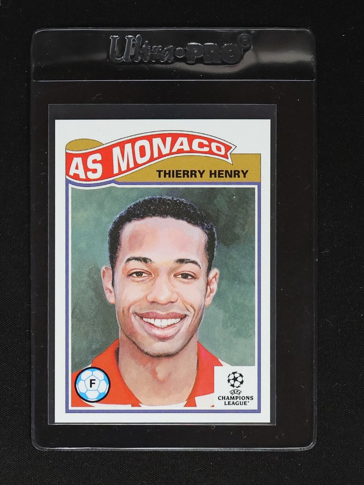 2025 Topps Living Set UEFA Champions League #819 Thierry Henry AS Monaco — front