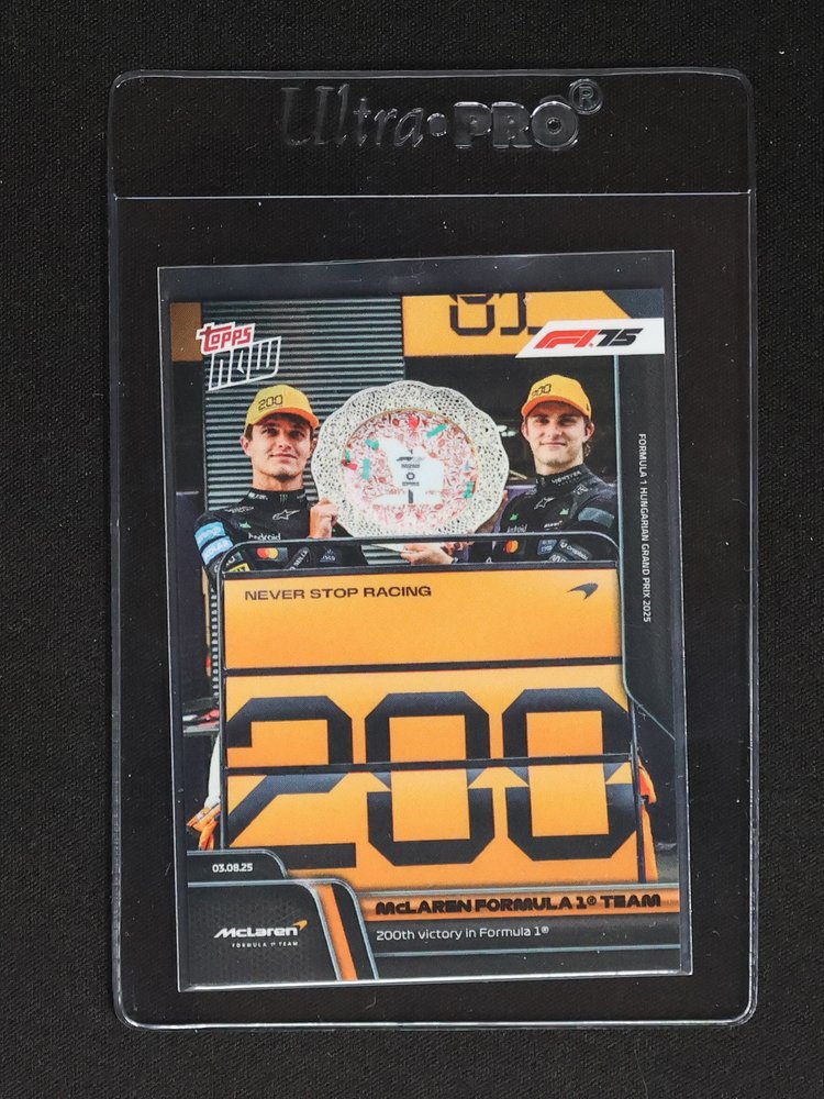 2025 Topps Now Formula 1 #54 McLaren Formula 1 Team 200th Victory — front