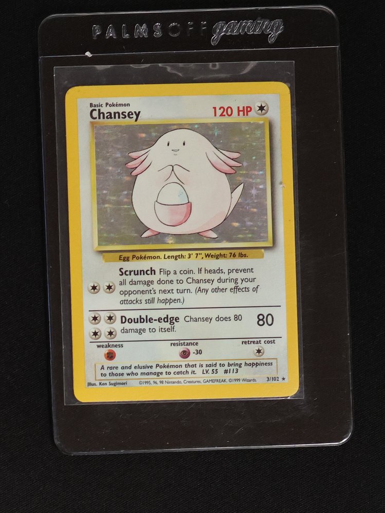 1999 Pokémon #3/102 Chansey — front