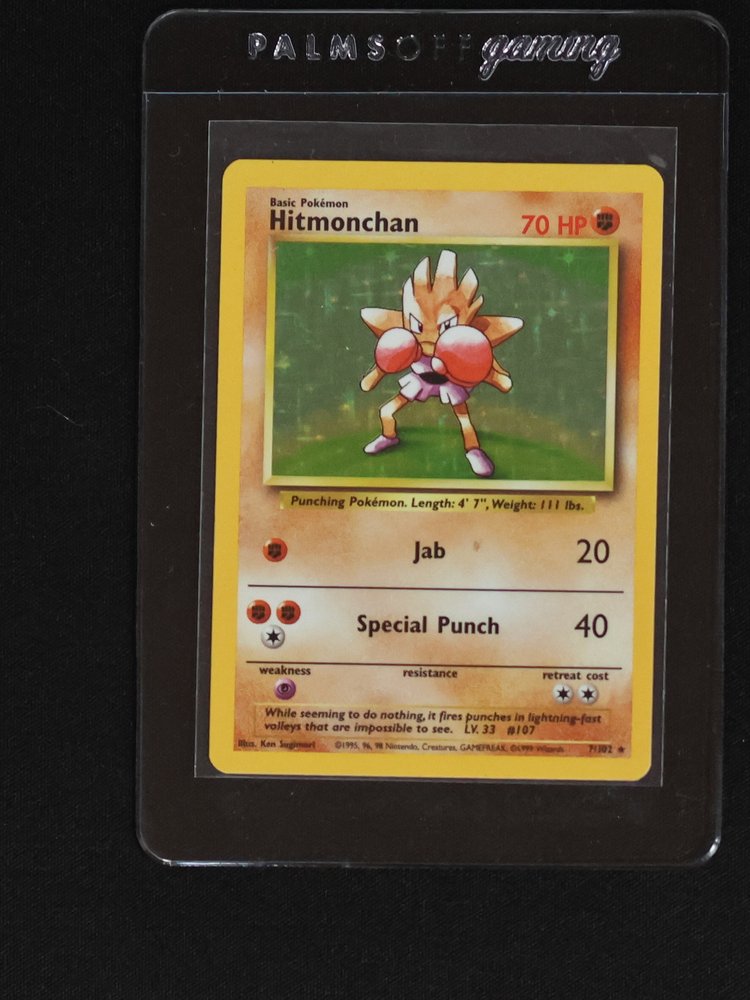 1999 Pokémon Base Set #7 Hitmonchan — front