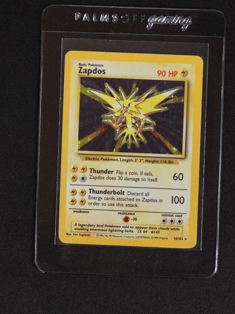 1999 Pokémon Base Set #16 Zapdos — front