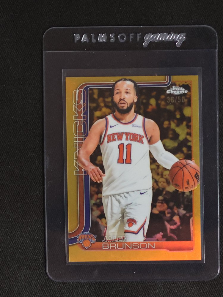 2025 Topps Chrome #101 Jalen Brunson — front