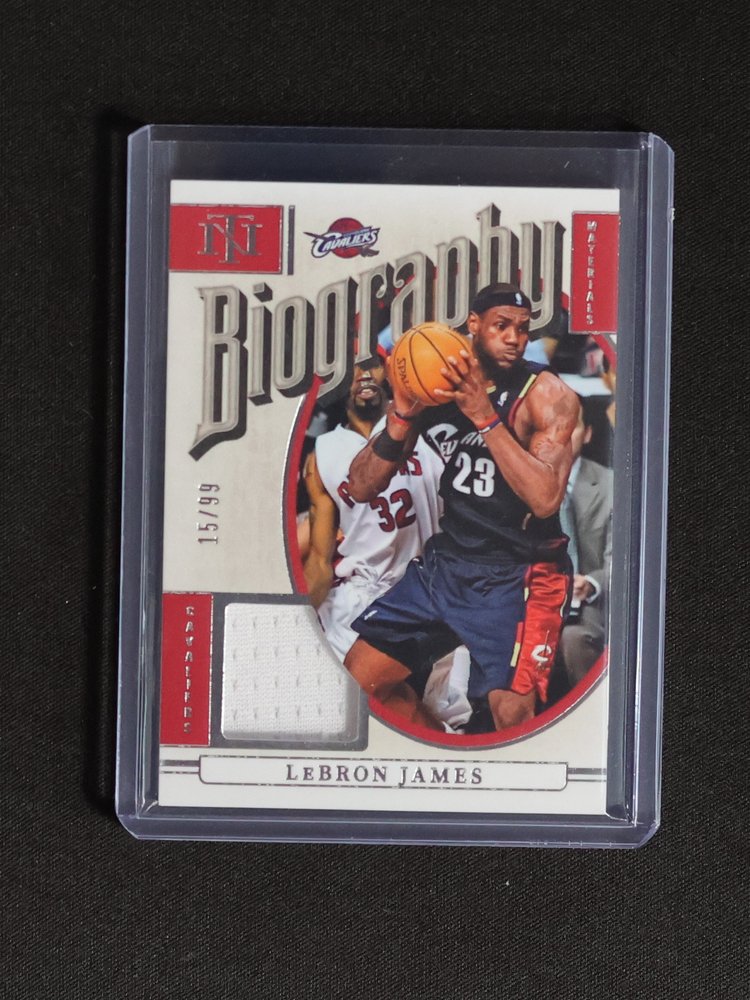 2024-25 Panini National Treasures Biography #15 LeBron James — front