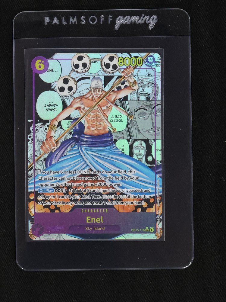 One Piece Card Game OP15-118 Enel Sky Island — front