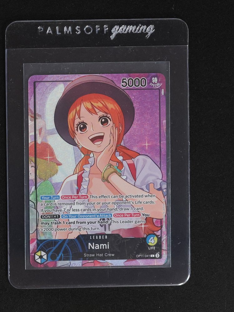 One Piece TCG OP11-041 Nami Leader — front