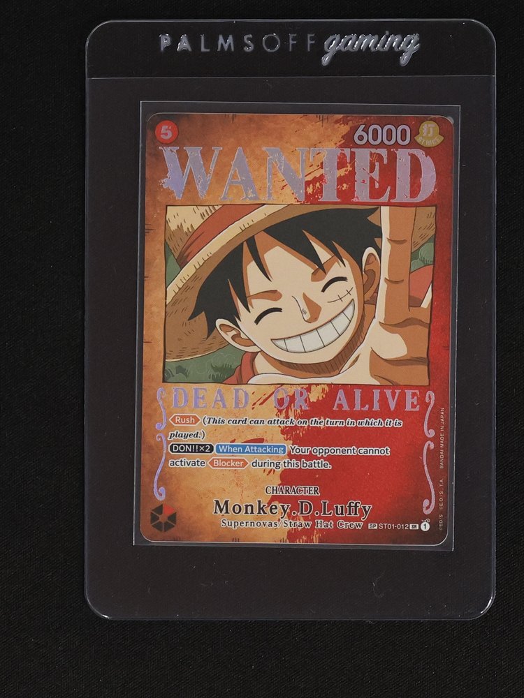 One Piece Card Game Monkey.D.Luffy WANTED SP ST01-012 — front