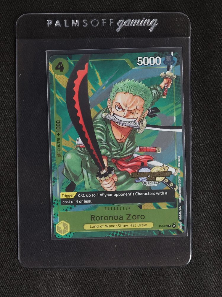 2024 One Piece Championship Promo P-042 Roronoa Zoro — front