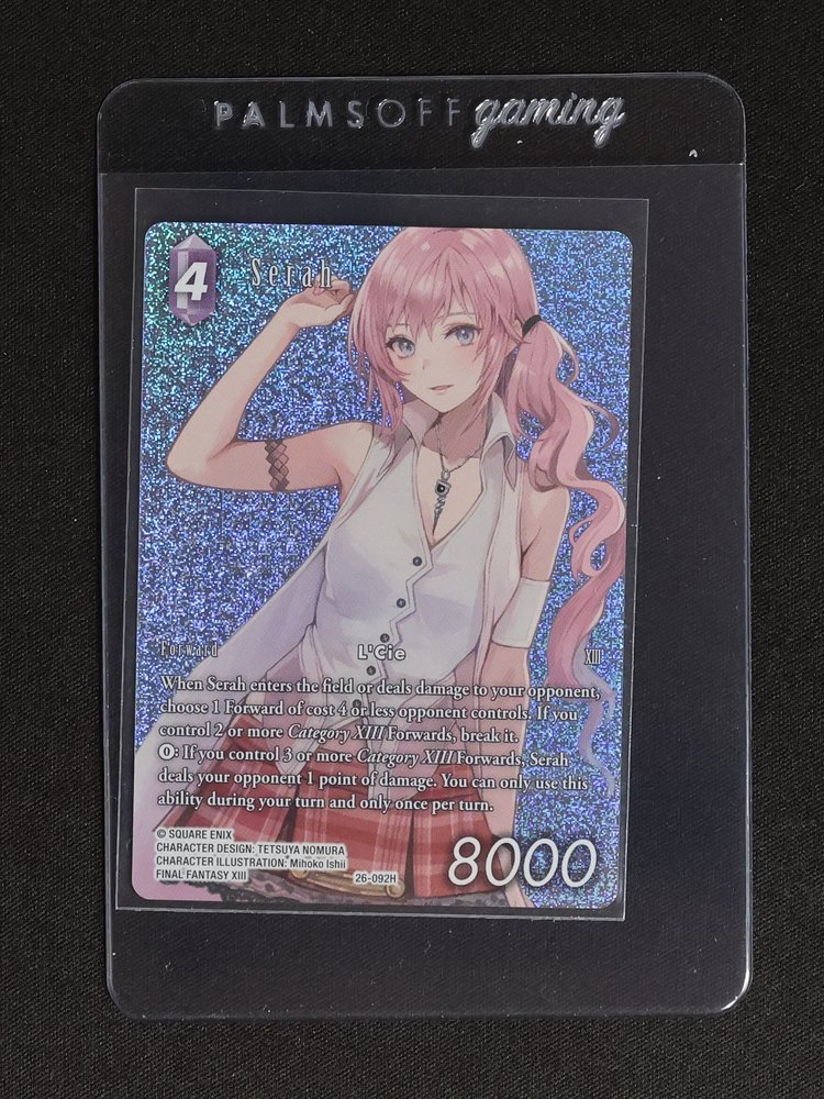 FFTCG Serah FFXIII Lure Premium Foil FF13 Asami Ruhi — front