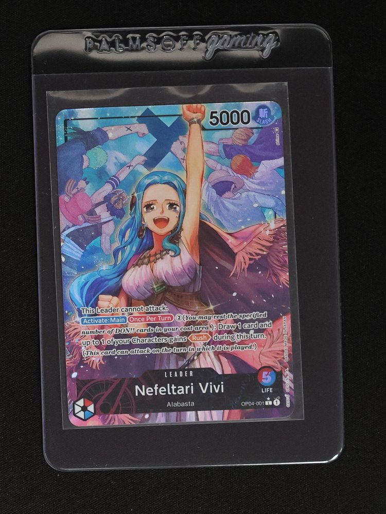 One Piece Card Game OP04-001 Nefeltari Vivi Alabasta — front