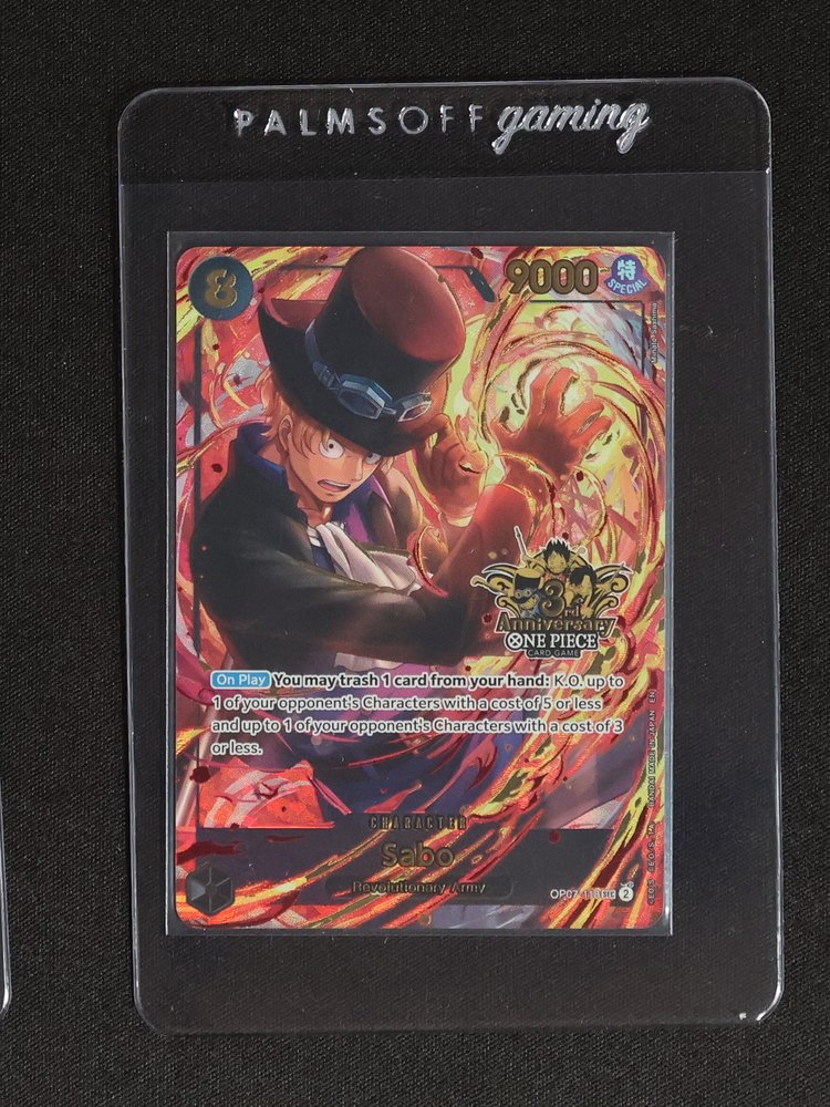 2025 One Piece Card Game OP07-118 Sabo 3rd Anniversary — front