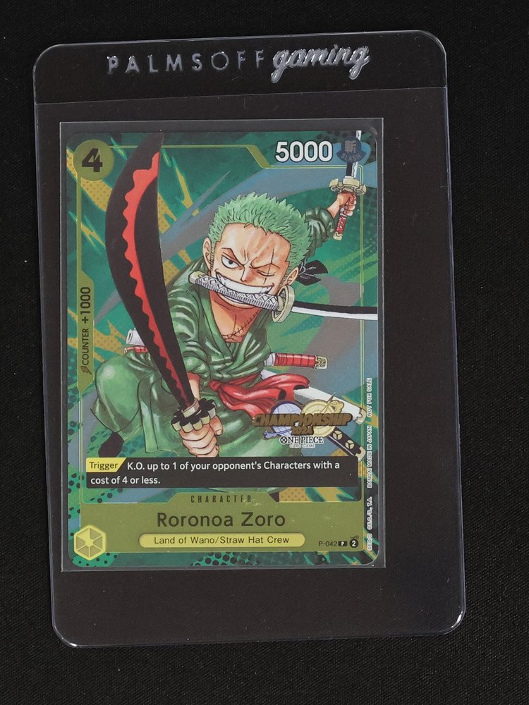 2024 One Piece Championship Promo P-042 Roronoa Zoro — front