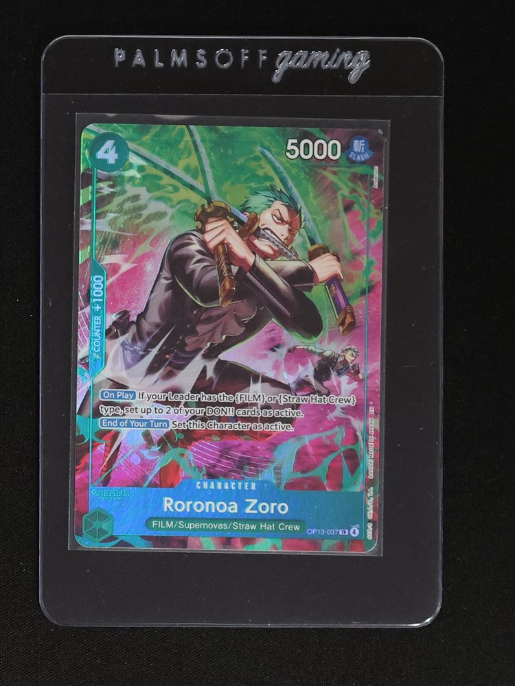 One Piece Card Game OP13-037 Roronoa Zoro — front
