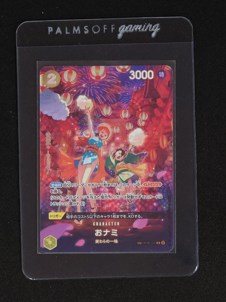 2024 One Piece Card Game OP06-101 O-Nami SP — front