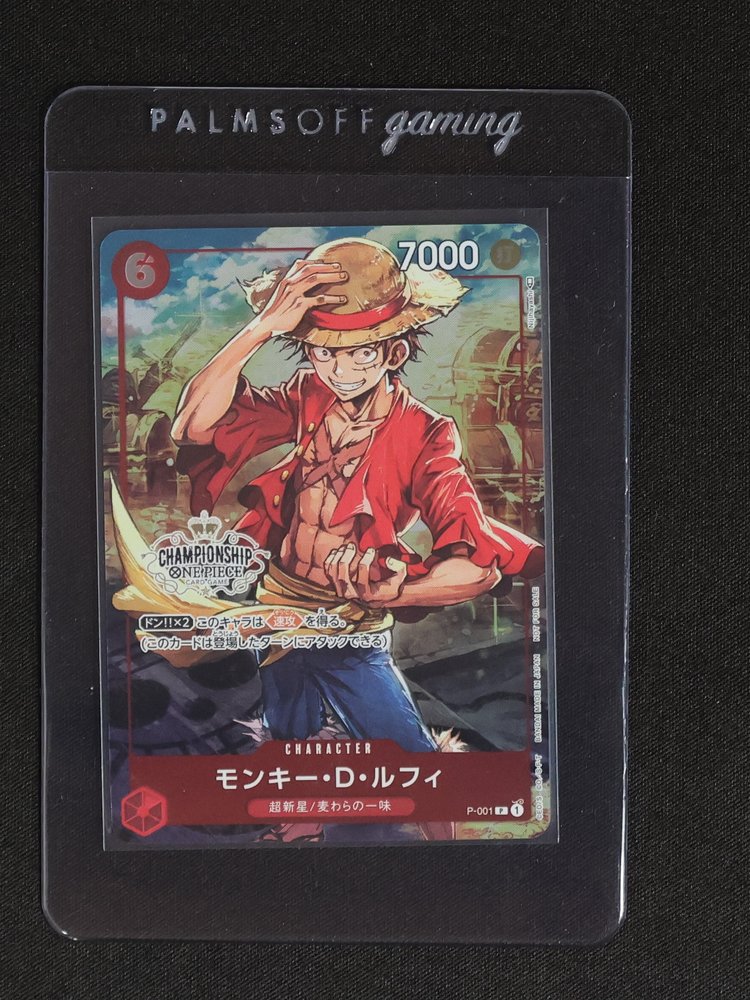2022 ONE PIECE Card Game P-001 Monkey D. Luffy Championship Set Promo — front