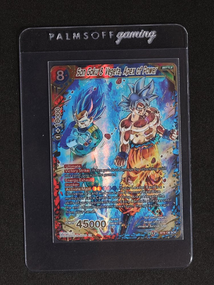 2020 Dragon Ball Super BT9-136 Son Goku & Vegeta, Apex of Power — front