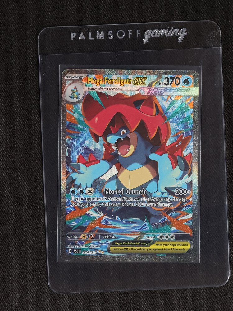 2021 Pokémon TCG Ascended Heroes #274 Mega Feraligatr EX — front