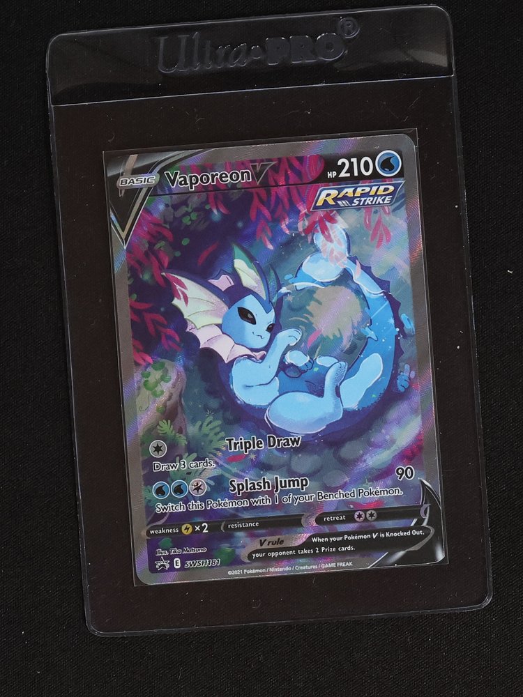 2021 Pokémon Sword & Shield #SWSH181 Vaporeon V — front