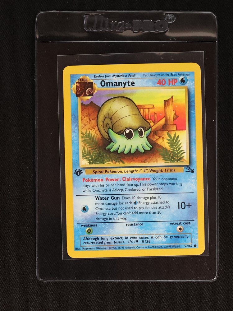 1999 Pokémon #52 Omanyte — front