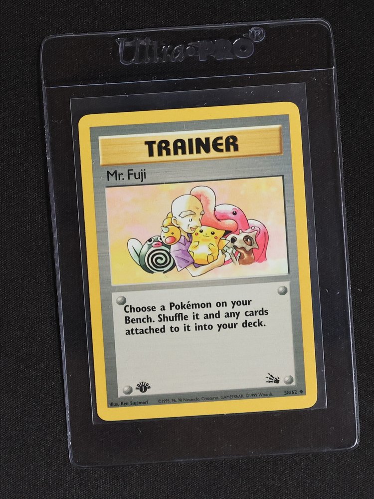 1999 Pokémon Fossil #58 Mr. Fuji — front