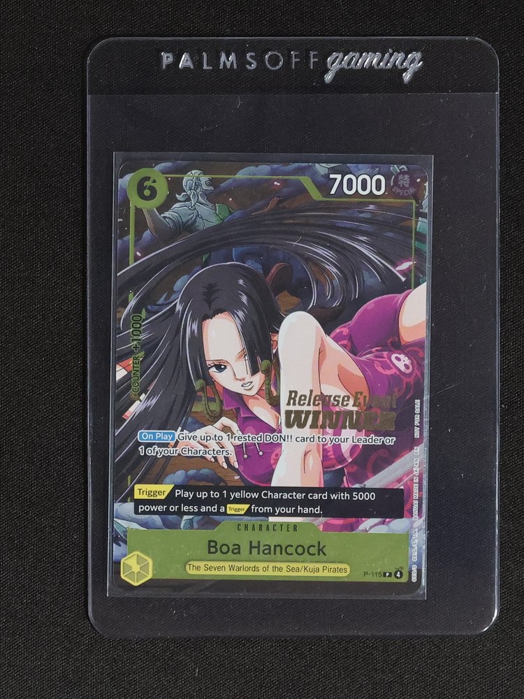 One Piece TCG OP-15 #P-115 Boa Hancock Release Event Winner — front
