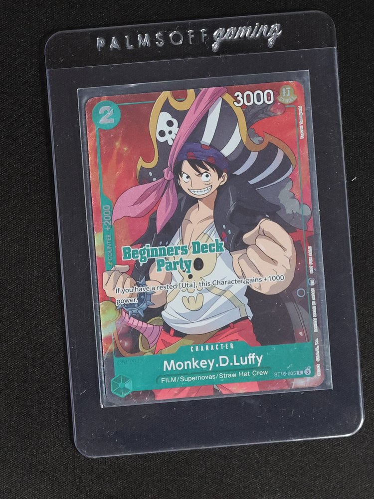 One Piece Card Game Beginners Deck Party Monkey.D.Luffy ST16-005 — front