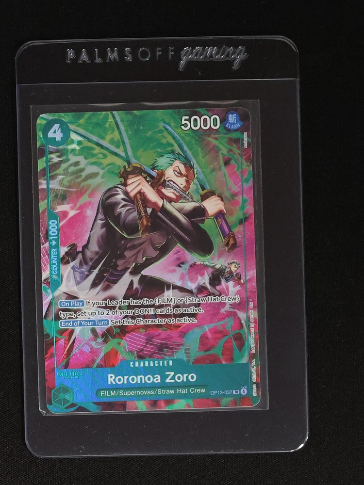 One Piece TCG OP13-037 Roronoa Zoro — front