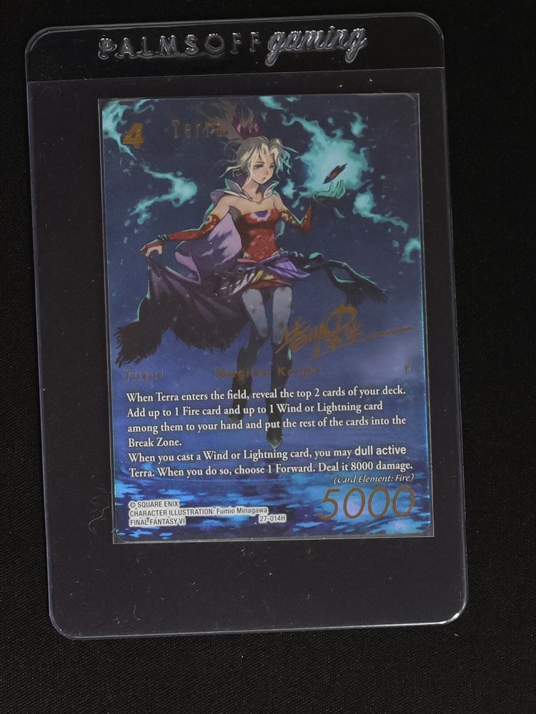 Final Fantasy TCG 27-014H Terra Full Art Signature — front