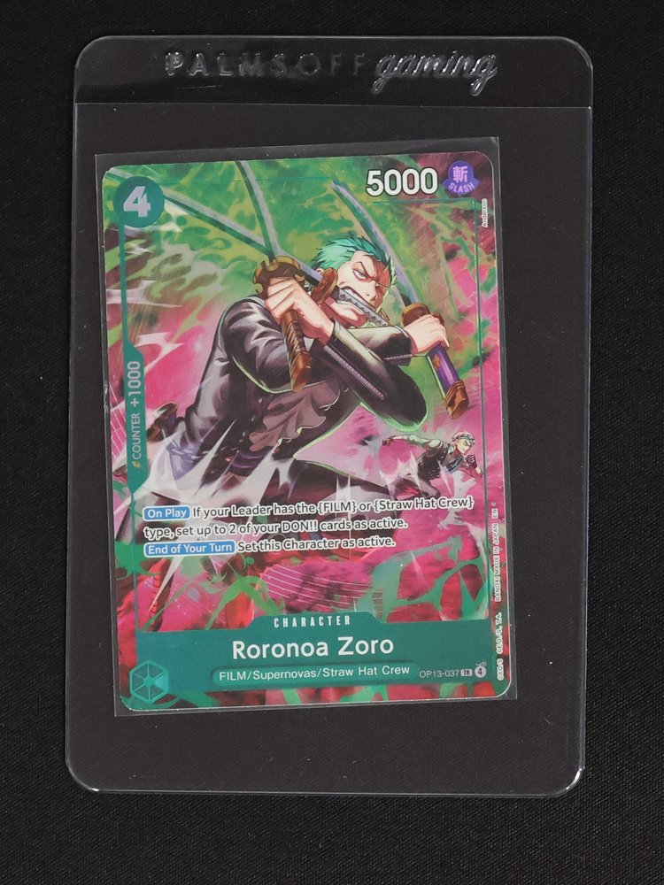 One Piece Card Game OP13-037 Roronoa Zoro — front