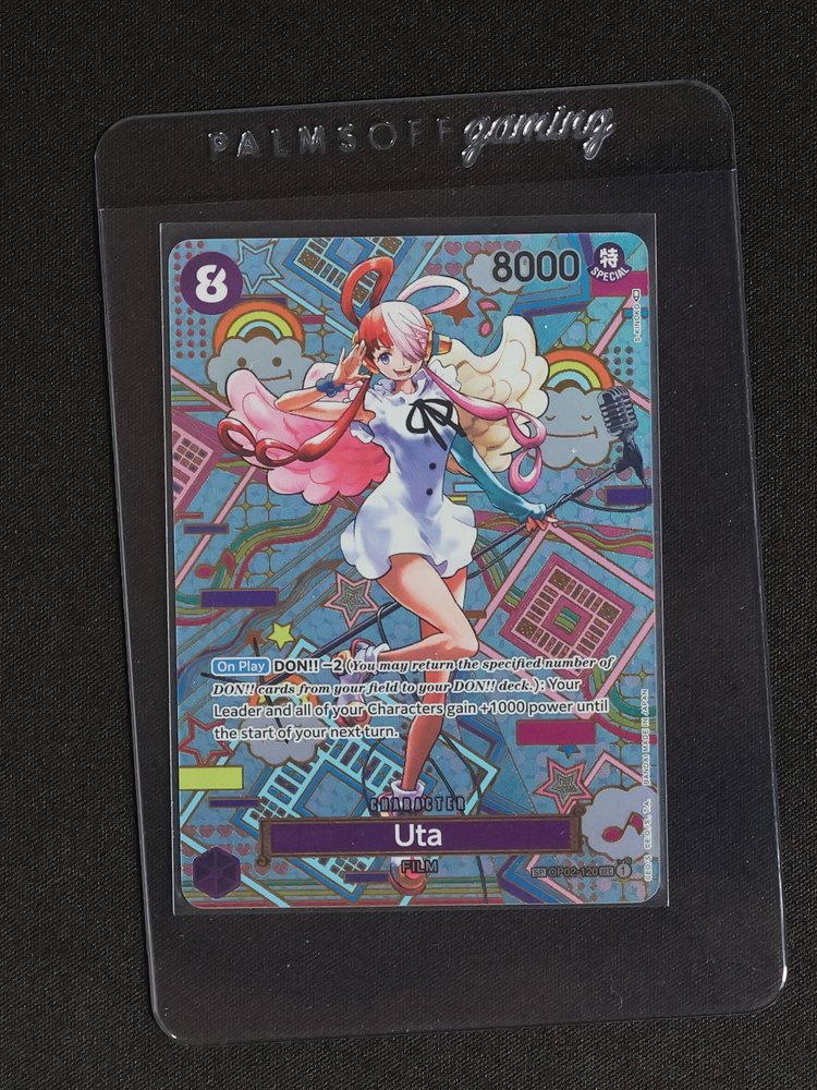 One Piece Card Game 2023 OP02-120 Uta Special Holo Character — front