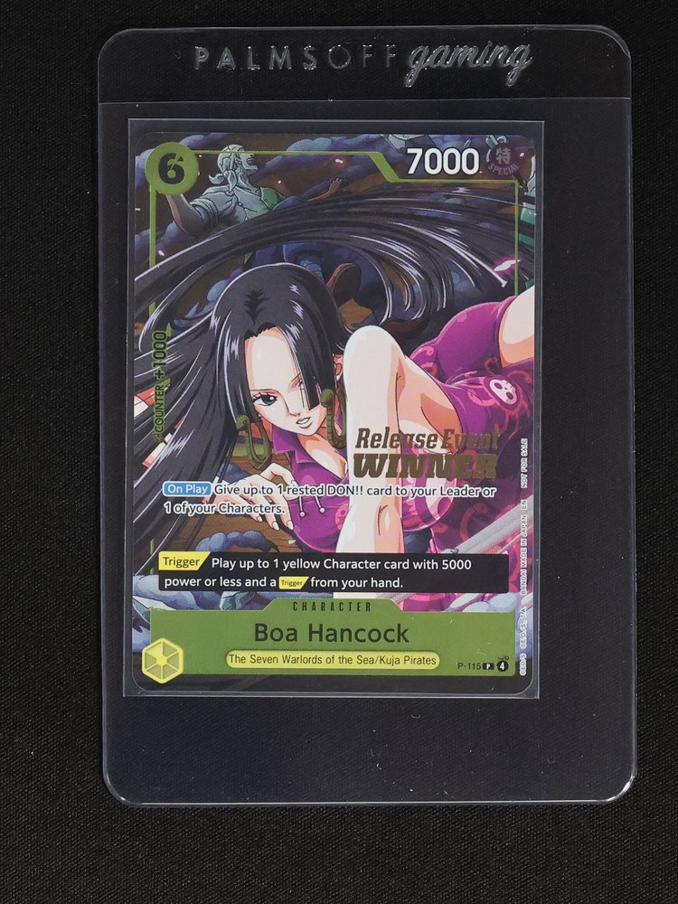 One Piece TCG OP-15 #P-115 Boa Hancock Release Event Winner — front