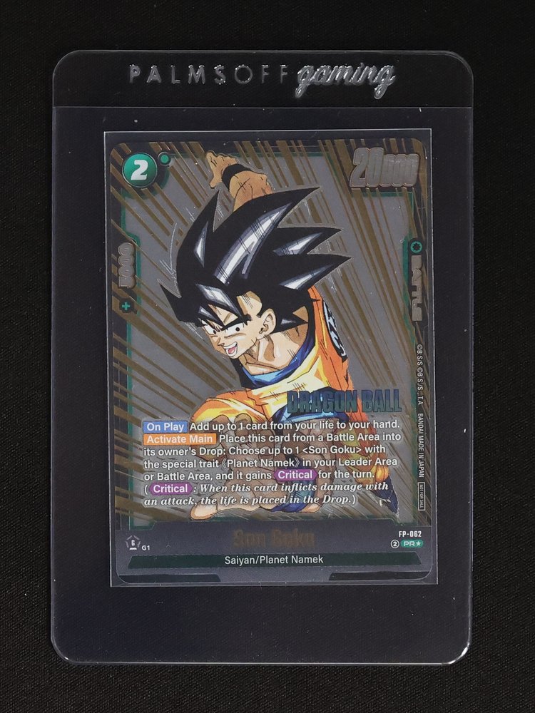 Dragon Ball Super Card Game FP-062 Son Goku PR Promo Fusion World V Jump — front