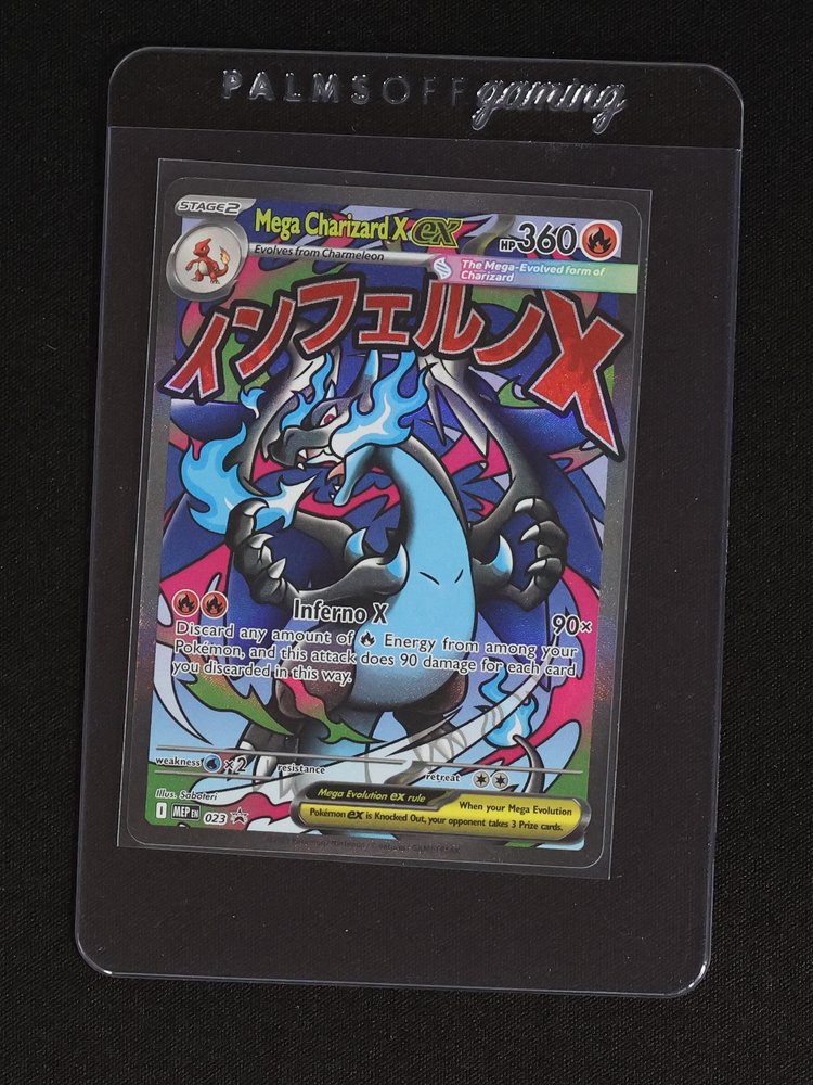 2015 Pokémon Mega Charizard X ex #023 Black Star Promo — front