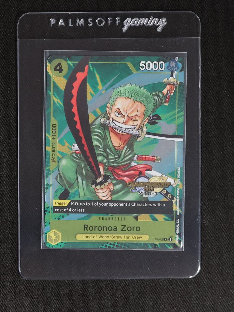 2024 One Piece Championship Promo P-042 Roronoa Zoro — front