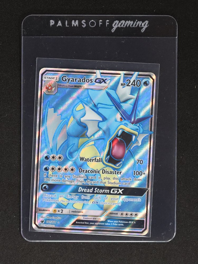 2017 Pokémon Crimson Invasion #101 Gyarados GX — front