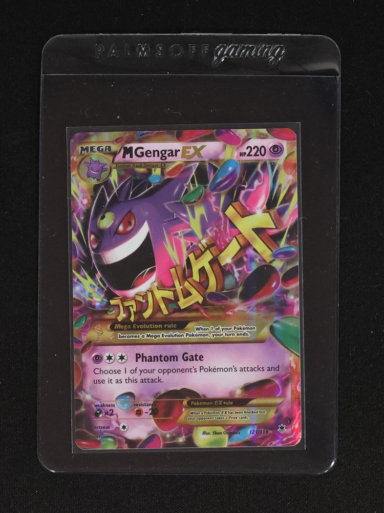 2014 Pokémon XY Phantom Forces #35 M Gengar EX — front