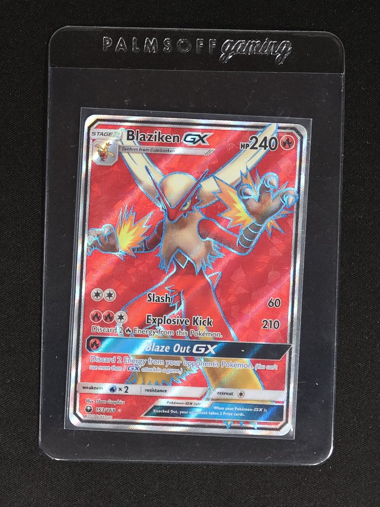 2018 Pokemon Sun & Moon Celestial Storm #28 Blaziken GX — front