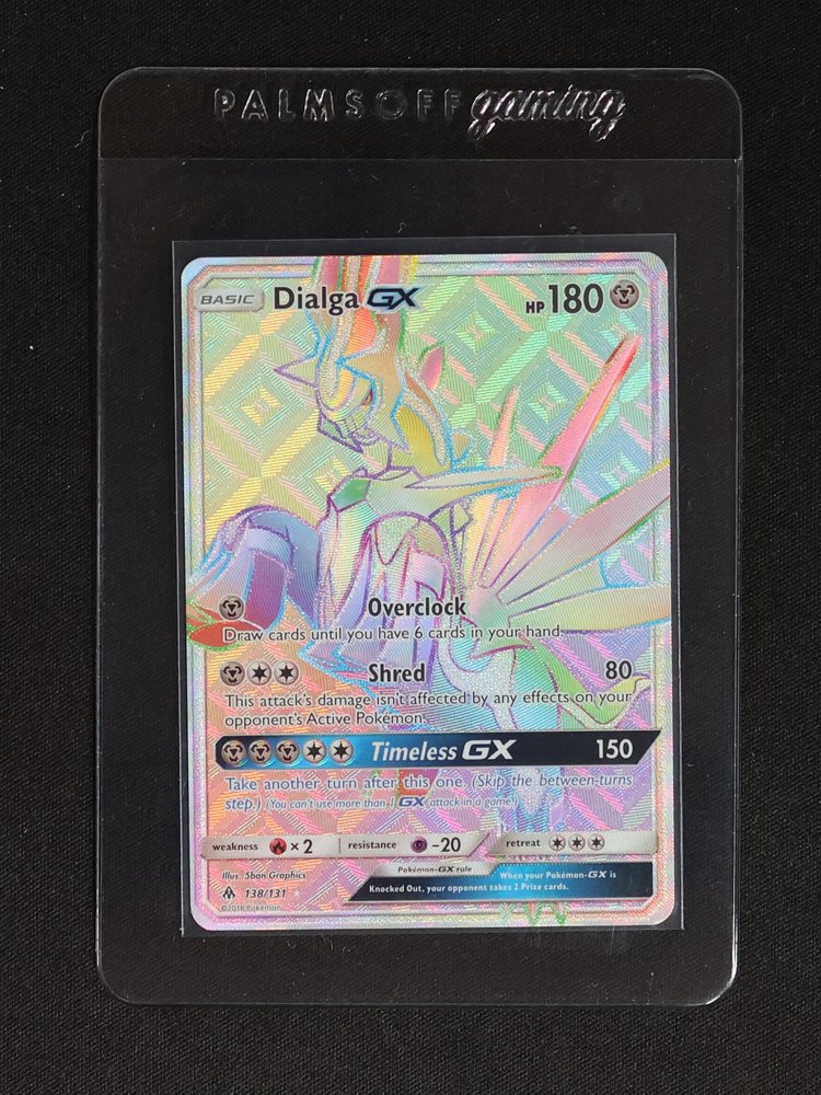 2018 Pokémon Forbidden Light #138/131 Dialga GX — front
