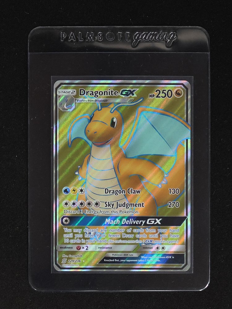 2019 Pokémon SM Unified Minds #229 Dragonite GX — front