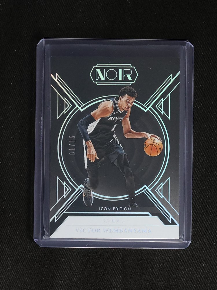 2024-25 Panini Noir Icon Edition #1 Victor Wembanyama — front