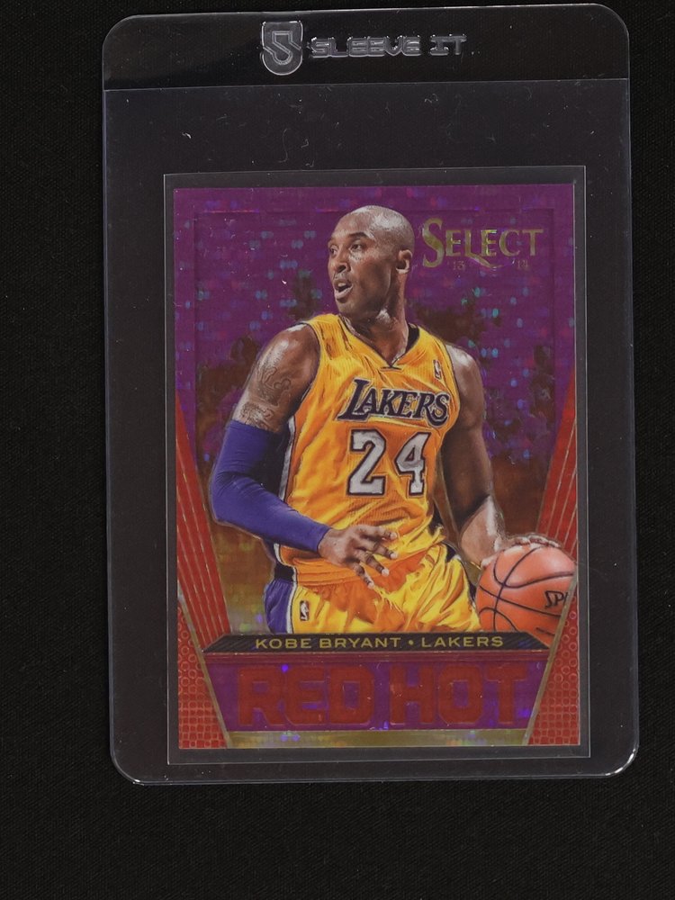 2013-14 Panini Select #3 Kobe Bryant Red Hot Blue Prizm — front