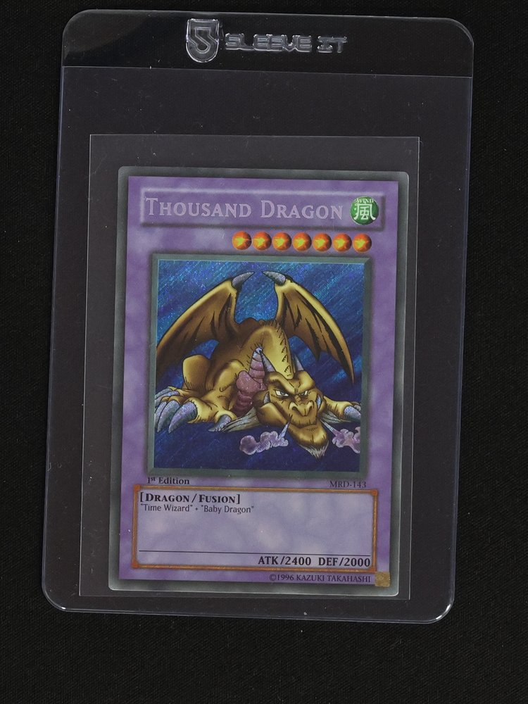 1996 Yu-Gi-Oh! MRD-143 Thousand Dragon — front