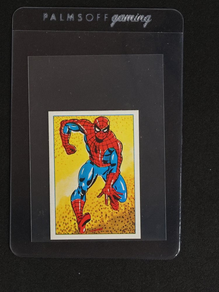 1984 Marvel Super Heroes Secret Wars Sticker #39 Spider-Man — front